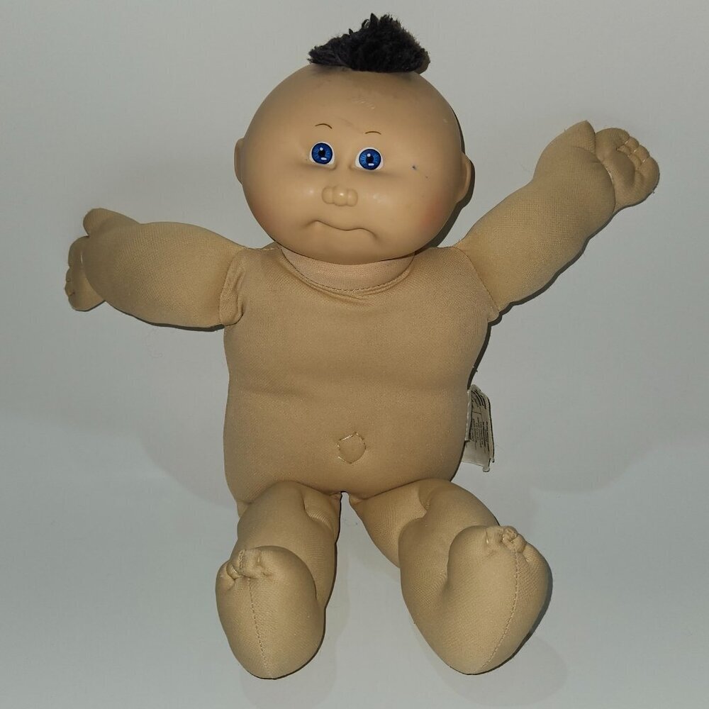 VTG Cabbage Patch Kid CPK Doll 14" Blue Eyes 1982 Brown-ish Modified Hair READ